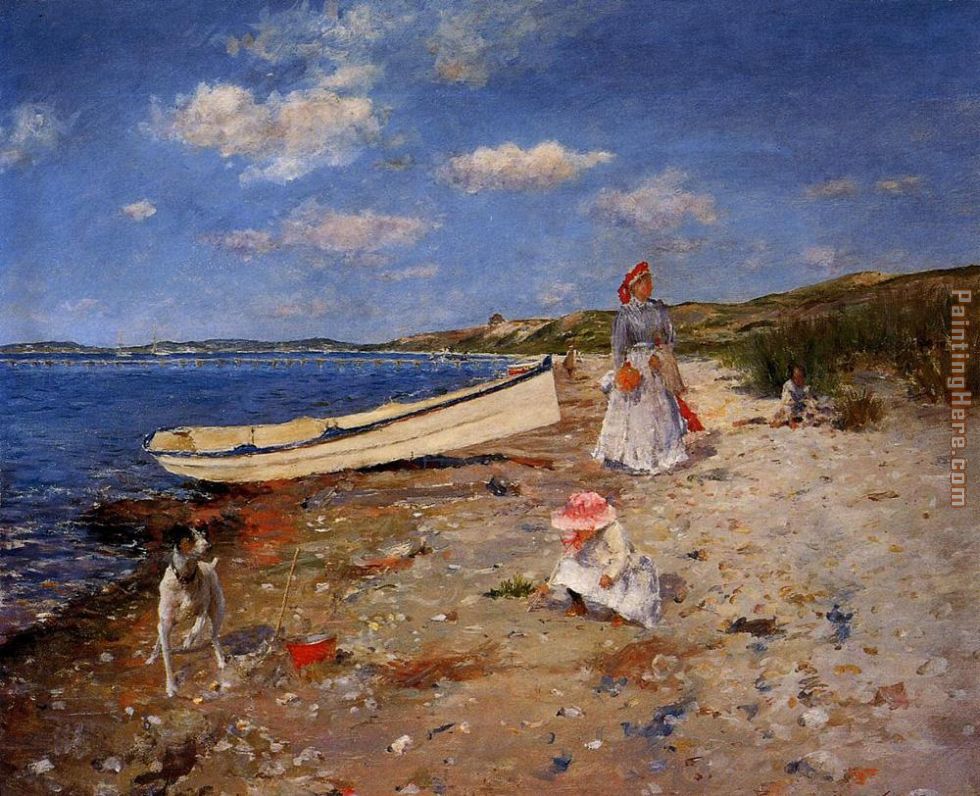 A Sunny Day at Shinnecock Bay painting - William Merritt Chase A Sunny Day at Shinnecock Bay art painting